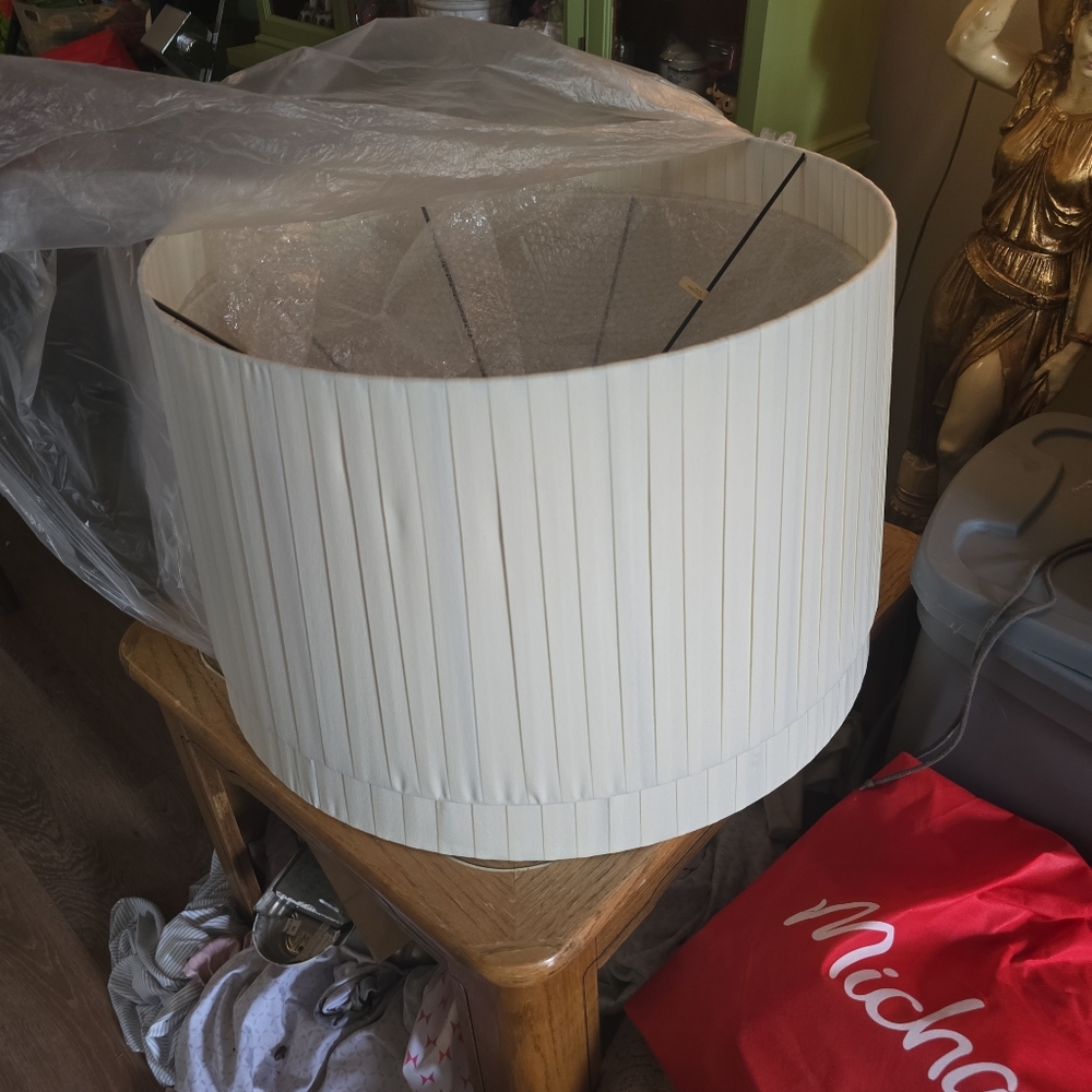 Elegant Cream Lampshades 22 Inches